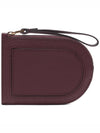 Pin D Taurillon Soft Grain Leather Card Wallet Rosewood - DELVAUX - BALAAN 3