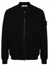 Compass Badge Bomber Jacket Black - STONE ISLAND - BALAAN 2