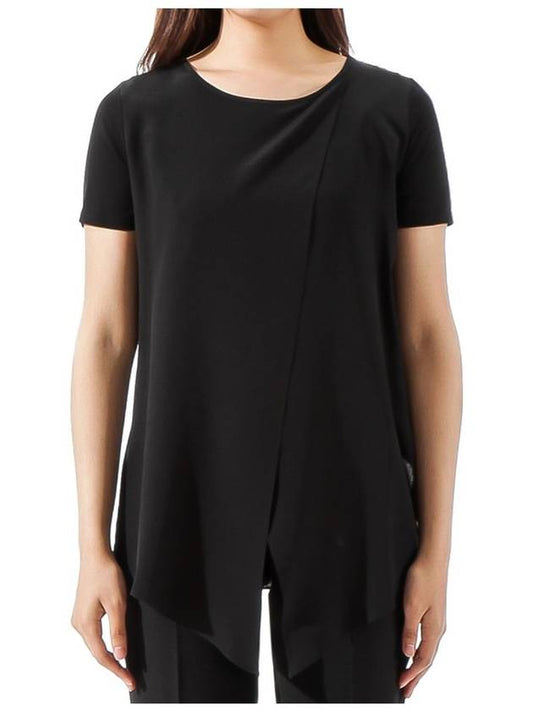 Women's Orma Cross Front Blouse Black - MAX MARA - BALAAN 2