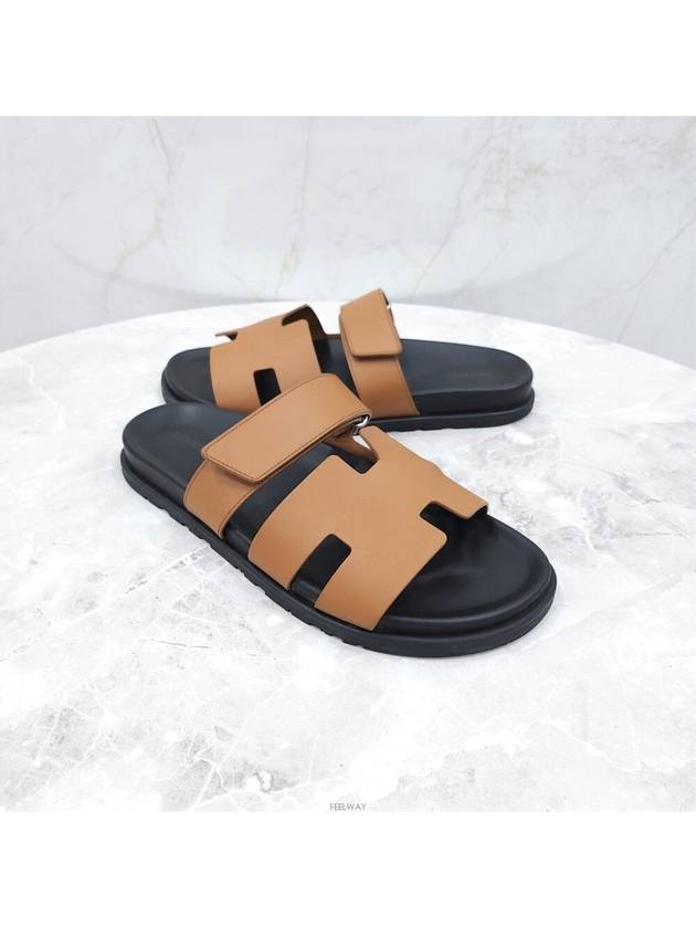 Lux You 43 Chypre sandal slippers gold - HERMES - BALAAN 3