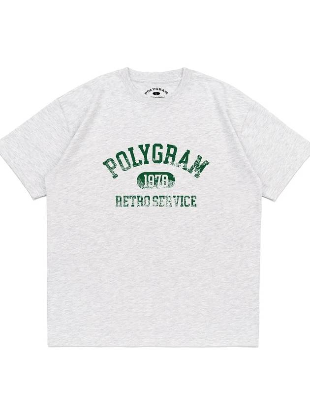 VINT RETRO SERVICE T SHIRTS LIGHT MELANGE - POLYGRAM - BALAAN 2