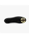 Logo Leather Ballerina Flat Black - TORY BURCH - BALAAN 4