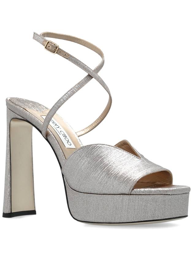 Jimmy Choo Platform Sandals ‘Karli’, Women's, Silver - JIMMY CHOO - BALAAN 4