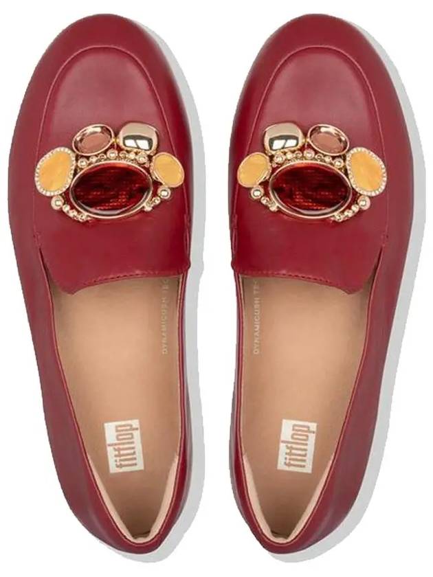 Lena Cluster Loafers Red Leather Women - FITFLOP - BALAAN 2