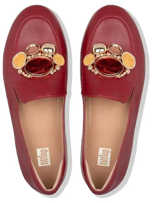 Lena Cluster Loafers Red Leather Women - FITFLOP - BALAAN 2