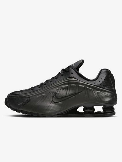 Shox R4 Lace-Up Low Top Sneakers Black - NIKE - BALAAN 2