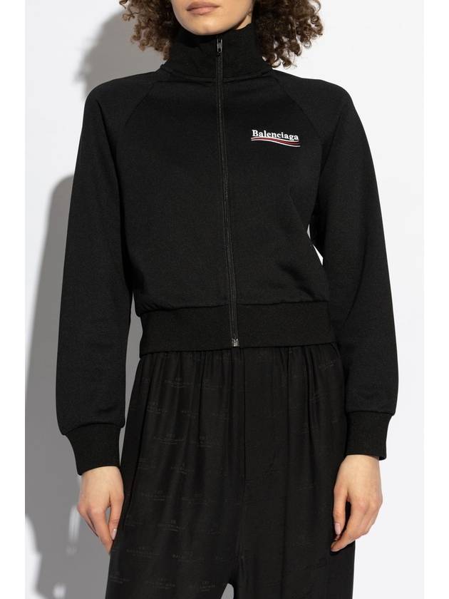 Balenciaga Sweatshirt With Stand-up Collar, Women's, Black - BALENCIAGA - BALAAN 3