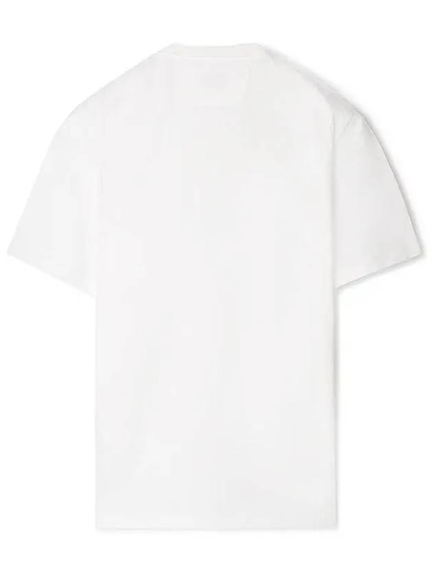 Logo Print Short Sleeve T-Shirt White - CP COMPANY - BALAAN 3