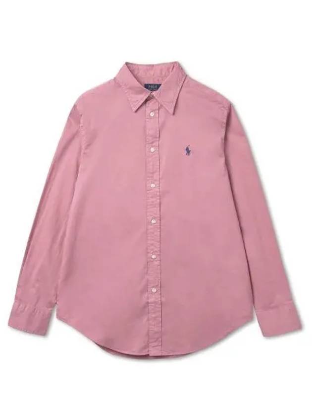 W Relax Fit Cotton Twill Shirt Rose Garden - POLO RALPH LAUREN - BALAAN 1