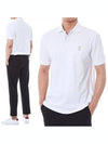 Mini Logo Short Sleeve Polo Shirt White - BRUNELLO CUCINELLI - BALAAN 2