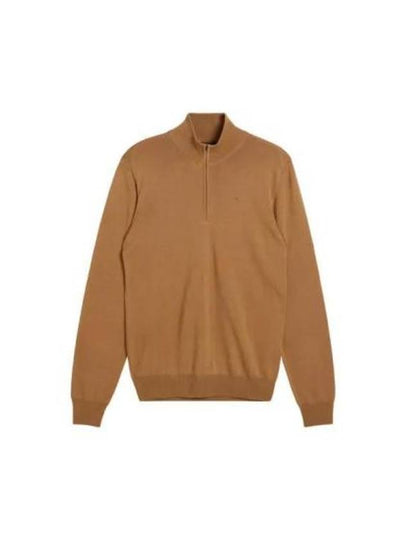 Kiyan Quarter Zip Turtleneck Knit Top Chipmunk - J.LINDEBERG - BALAAN 2