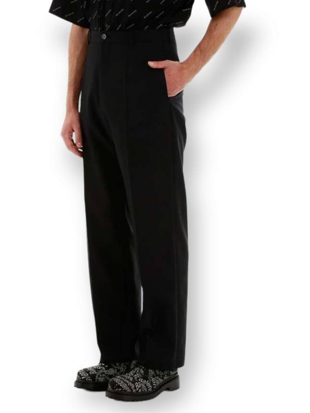 Men's Blend Tailored Straight Pants Black - BALENCIAGA - BALAAN.