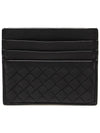 162150 Black Intrecciato Nappa VN Card Wallet - BOTTEGA VENETA - BALAAN 1