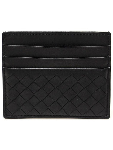 162150 Black Intrecciato Nappa VN Card Wallet - BOTTEGA VENETA - BALAAN 1