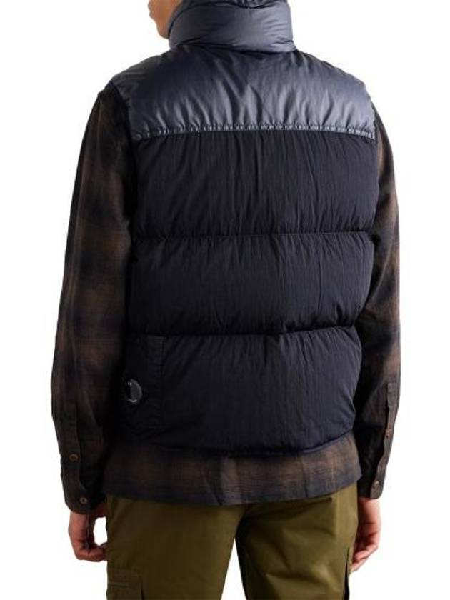 Eco Chrome-R Mixed Down Vest Navy - CP COMPANY - BALAAN 4