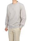 Metropolis Series Stretch Fleece Logo Sweatshirt Grey - CP COMPANY - BALAAN 5