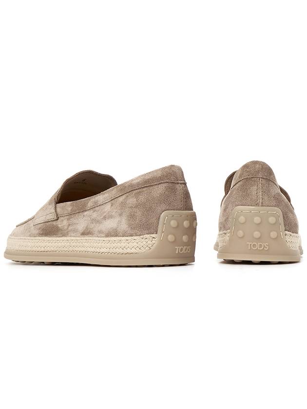 Flat Suede Loafers Beige - TOD'S - BALAAN 7