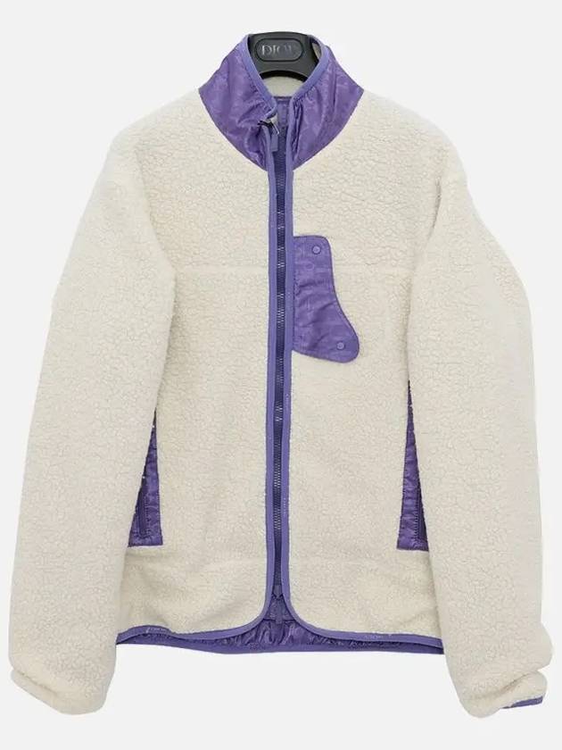 Homme Oblique Double Sided Searing Jacket Purple White - DIOR - BALAAN 4