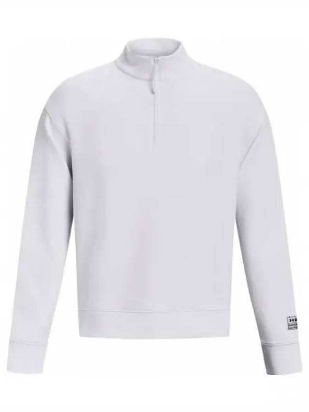 Summit Knit Half Zip Sweatshirt White - UNDER ARMOUR - BALAAN 2