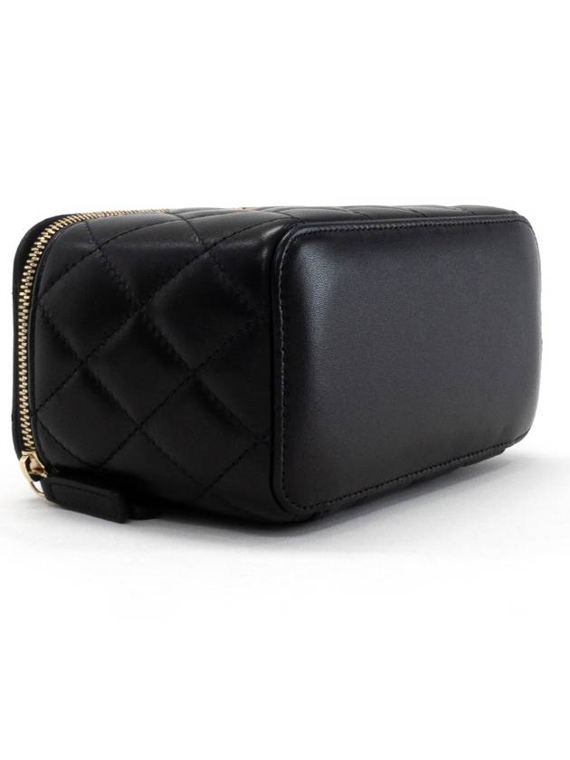 Small Classic Vanity Bag with Chain Lambskin & Gold Black - CHANEL - BALAAN 11