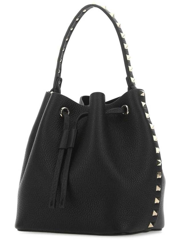 Women's Rockstud Bucket Bag Black - VALENTINO - BALAAN 3