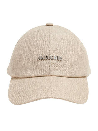 Logo Ball Cap Light Grey - JACQUEMUS - BALAAN 1