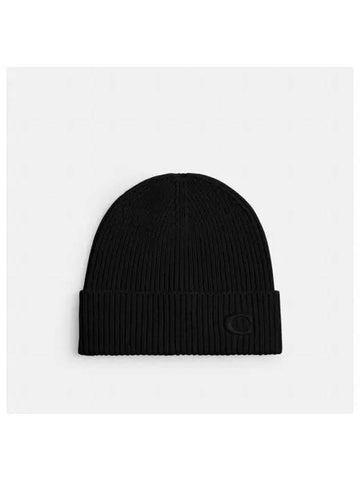 Knit Beanie CU821 BLK - COACH - BALAAN 1