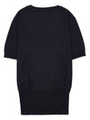 ORB Logo Short Sleeve Knit Top Black - VIVIENNE WESTWOOD - BALAAN 3