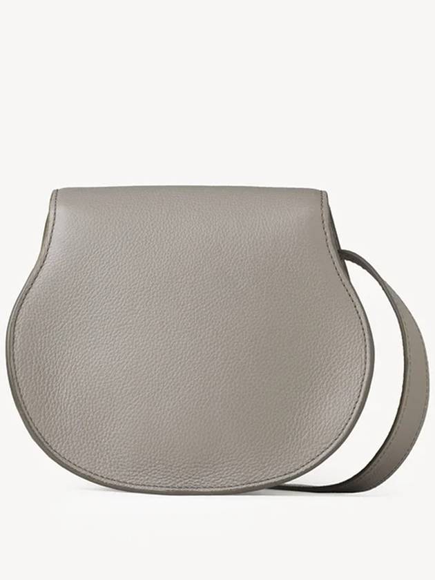 Marcie Saddle Small Grained Leather Cross Bag Grey - CHLOE - BALAAN 3