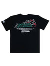 Bowling Strike Printing Overfit Short Sleeve Tee Black - CODE I'M - BALAAN 2