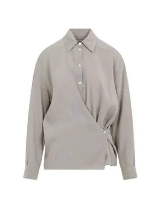 Twisted Long Sleeve Shirt Grey - LEMAIRE - BALAAN 2