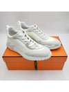 Bouncing Sneakers Mesh Suede Goatskin Blanc - HERMES - BALAAN 10