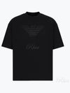 Men's Cotton Heavyweight Short Sleeve T-Shirt Black - EMPORIO ARMANI - BALAAN 2