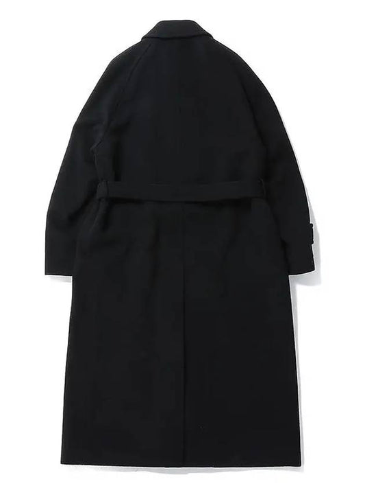 Cashmere Wool Moser Soutien Collar Women's Coat Black A23AC03MC - AURALEE - BALAAN 2