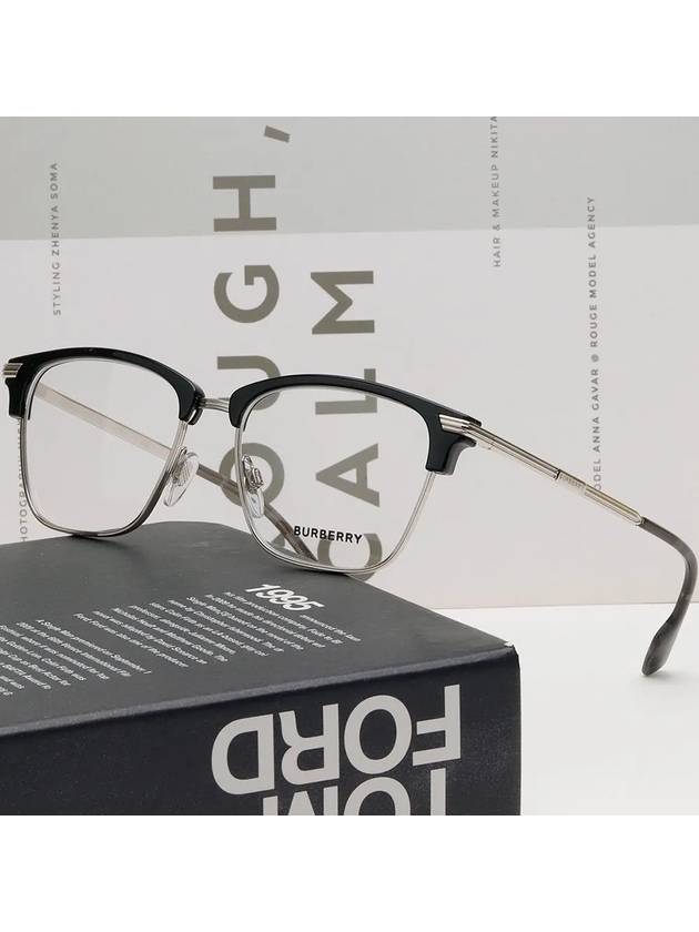 Eyewear Pierce Square Eyeglasses Black - BURBERRY - BALAAN 3