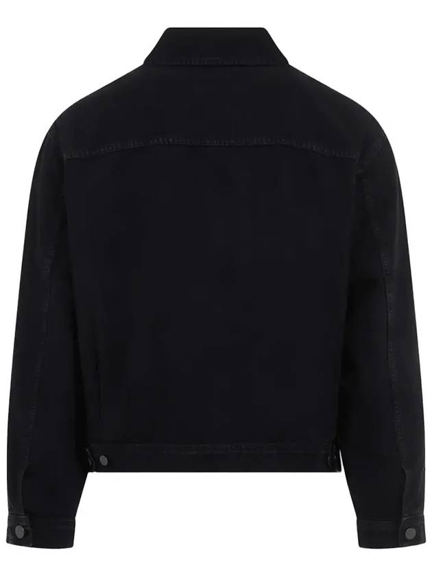 pocket button cotton denim jacket navy - LEMAIRE - BALAAN 3