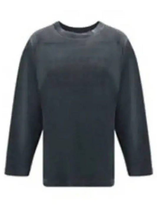 Numeric Stitch Cotton Long Sleeve T-Shirt Black - MAISON MARGIELA - BALAAN 2