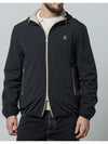 Embroidered Logo Zip-up Hoodie Black - BRUNELLO CUCINELLI - BALAAN 2