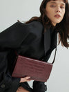 CROC BAG BURGUNDY - DU MATIN - BALAAN 1