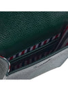 4-Bar Stripe Phone Holder Cross Bag Dark Green - THOM BROWNE - BALAAN 10