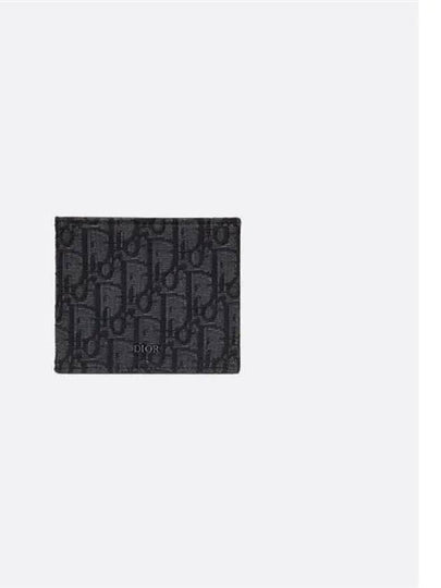 Wallet Black  Oblique Jacquard - DIOR - BALAAN 2