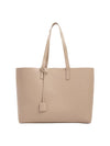 East West Shopper Tote Bag Dark Beige - SAINT LAURENT - BALAAN 1