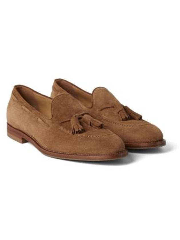 Tassel Decorated Suede Loafers Brown - BRUNELLO CUCINELLI - BALAAN 2