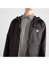 Re-Nylon Hooded Blouson Jacket Black - PRADA - BALAAN 3