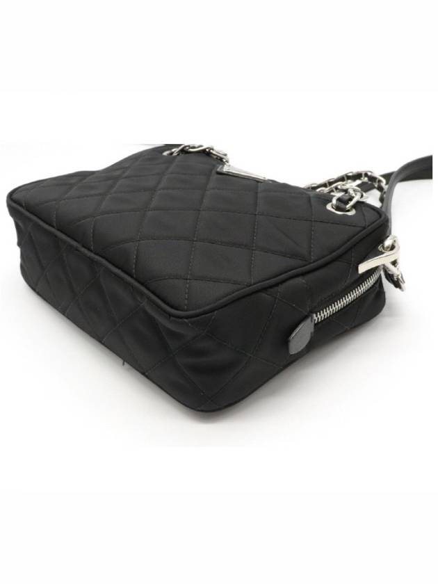 Nylon Quilted Tessuto Mini Shoulder Bag Black - PRADA - BALAAN 4