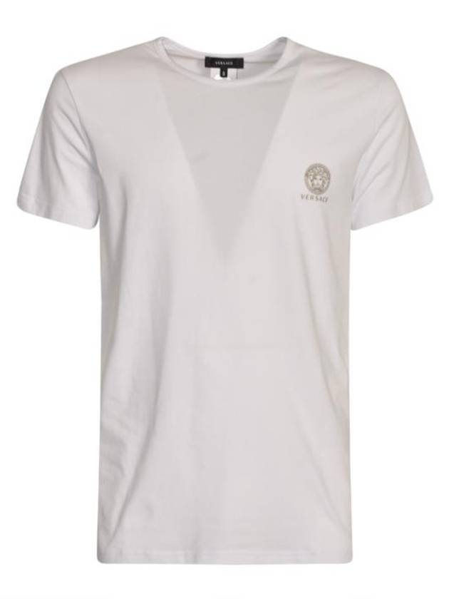 Men's Logo Medusa Cotton Short Sleeve T-Shirt White - VERSACE - BALAAN 2