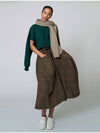 Tech Flare Check Wide Pants Brown - ATHPLATFORM - BALAAN 1