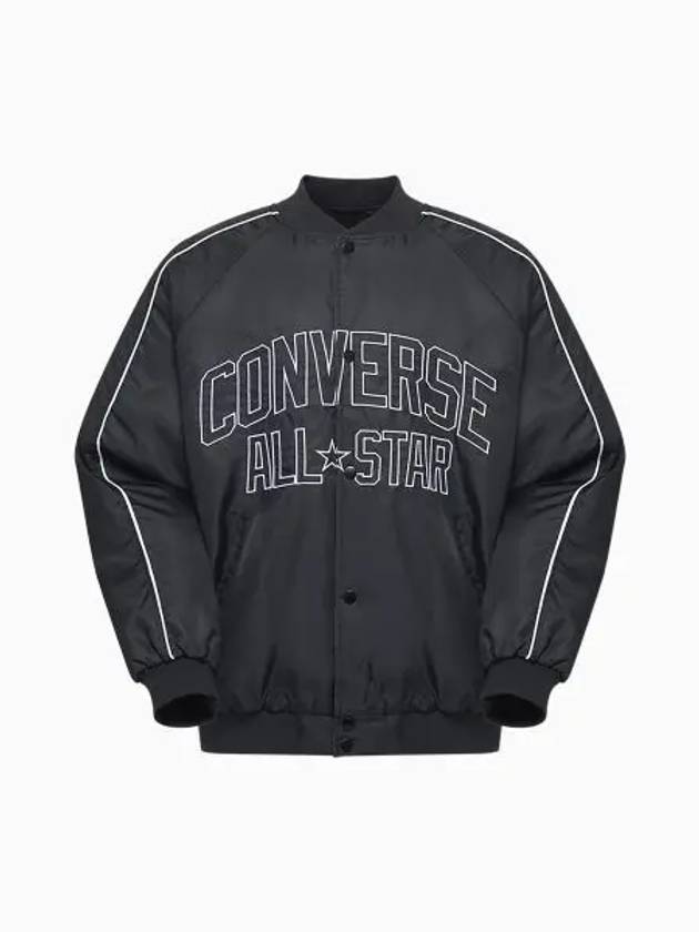 Retro Varsity Jacket Black - CONVERSE - BALAAN 2