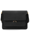 Saffiano Trunk Medium Shoulder Bag Black - MARNI - BALAAN 3