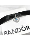 Sky Blue Beads Heart Dangle Charm Silver - PANDORA - BALAAN 3